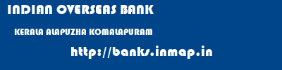 INDIAN OVERSEAS BANK  KERALA ALAPUZHA KOMALAPURAM   banks information 